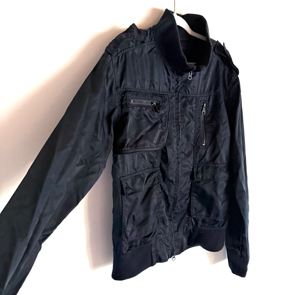 Public School NYC Navy Blue Bomber Jacket Coat